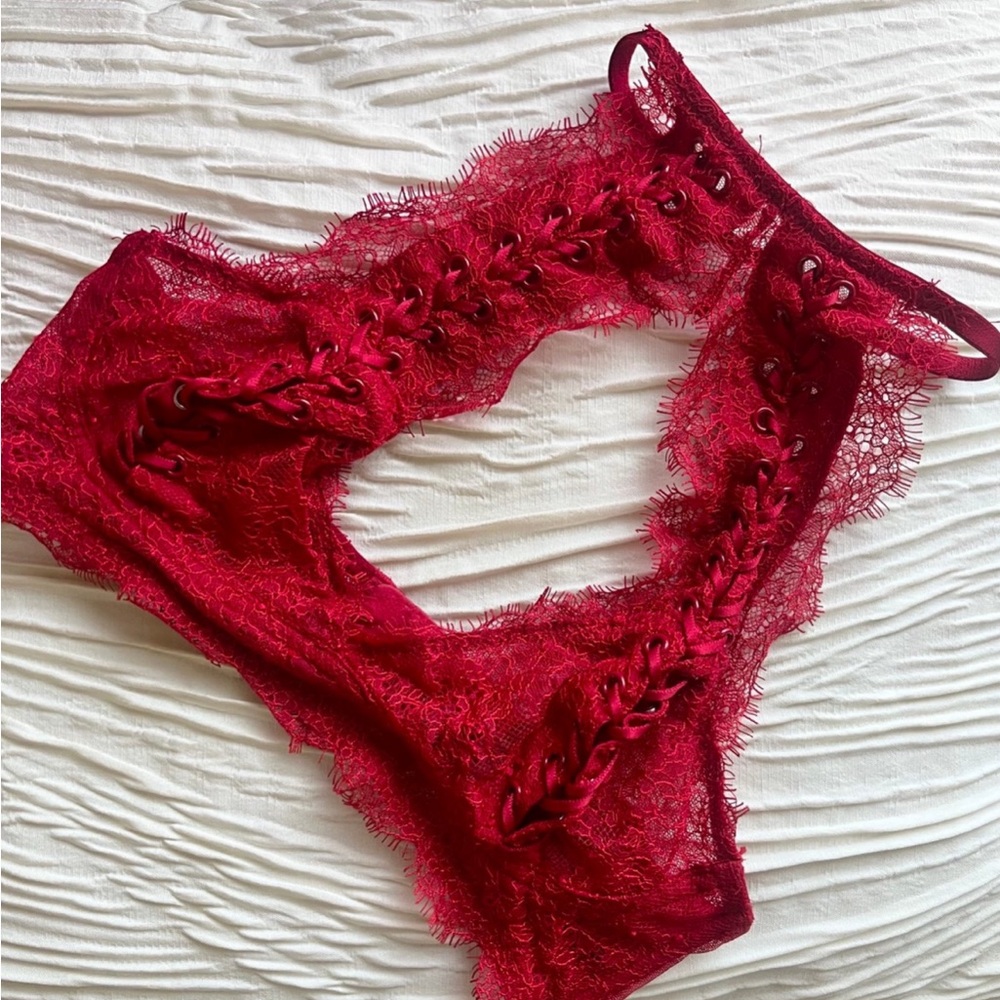 Victoria's Secret Red Lace Bra